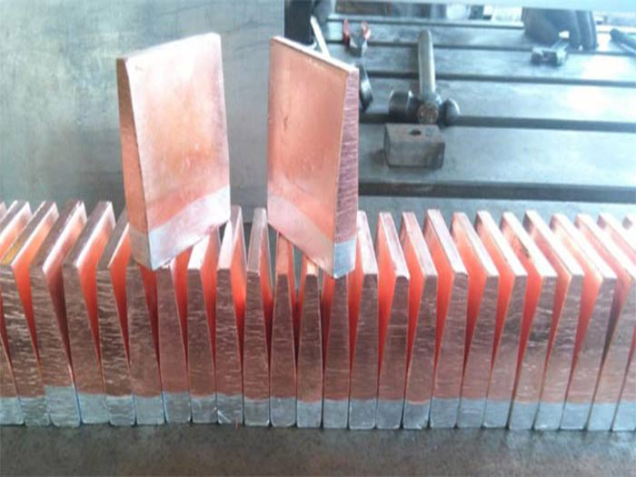 Barre de cintre en aluminium revêtu de cuivre pour la raffinerie de zinc